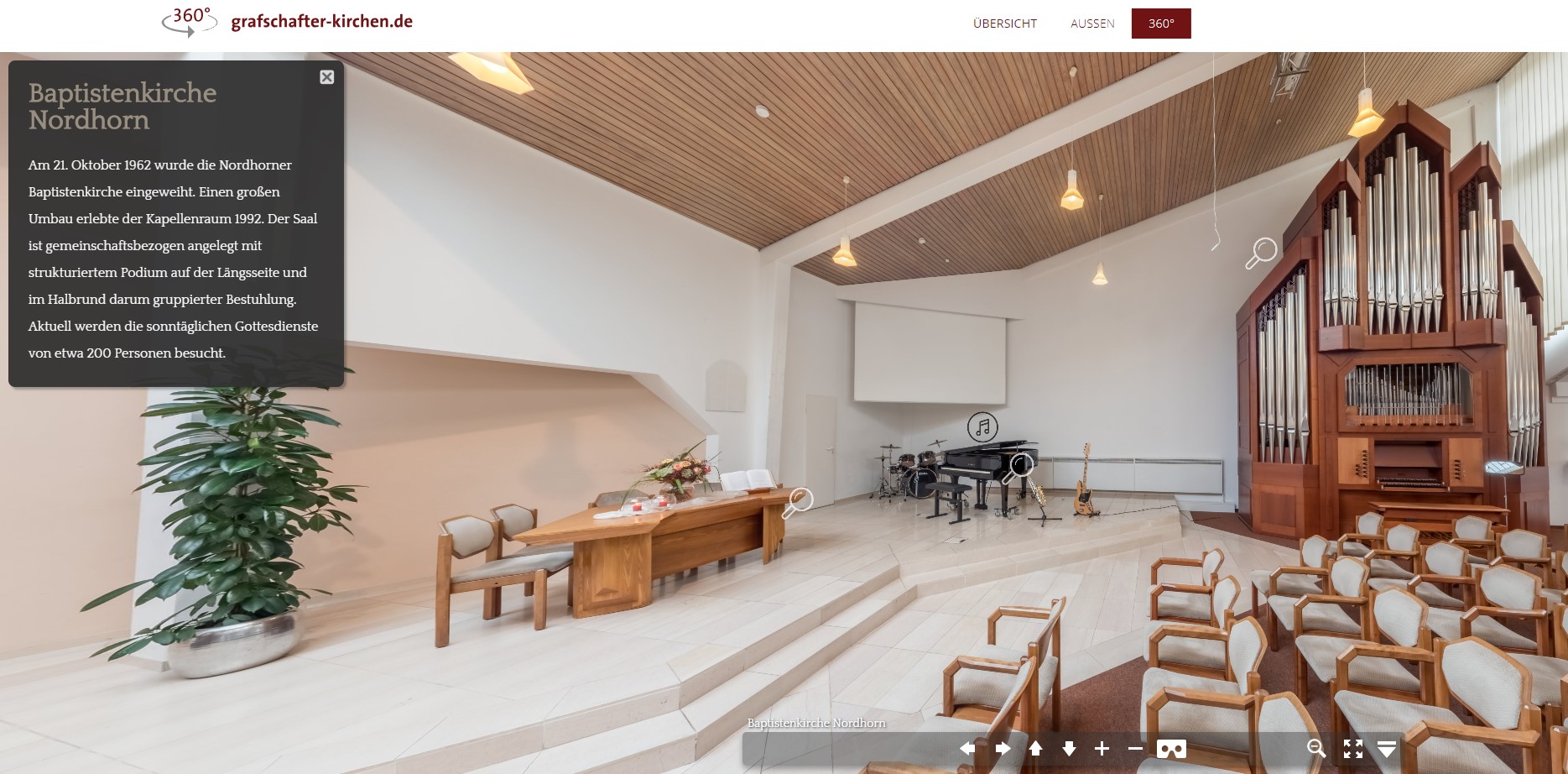 360 Grad Aufnahme Unserer Kirche Baptistenkirche Nordhorn