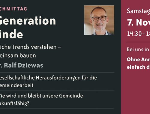 Impuls-Nachmittag „Next Generation Gemeinde“